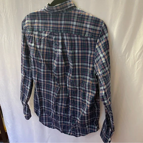 Polo Ralph Lauren Button-Down Plaid Blue Dress Shirt Boy Youth Size XL (18-20) - Picture 7 of 12